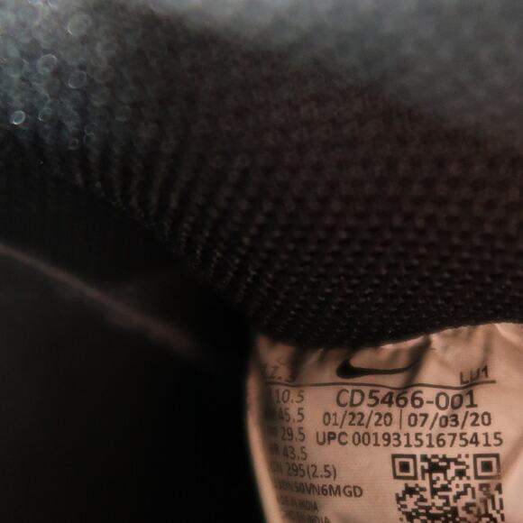 Nike Shoes Mens 11.5 Court Vision Sneakers Lifestyle Casual Black White Trainer main image 13